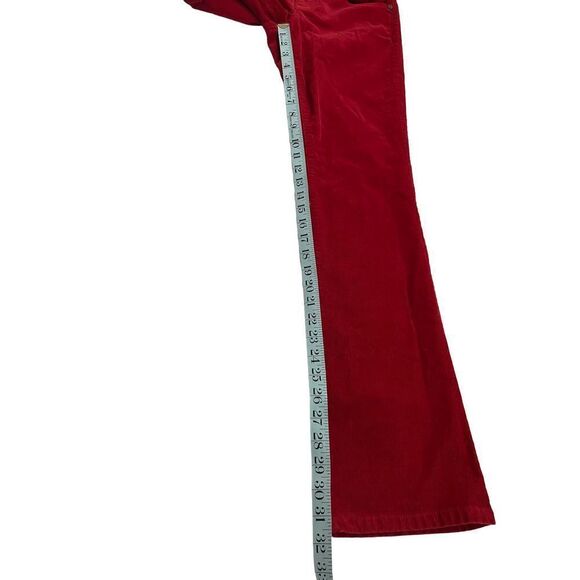TALBOTS CURVY size 4 womens red corduroy bootcut jeans. - Picture 6 of 6